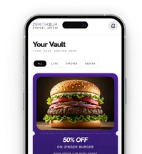 Claiming a discount coupon in the ZeroHour app