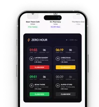 The ZeroHour live feed of deals going live now